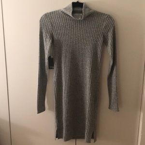 Turtle neck sweater dress